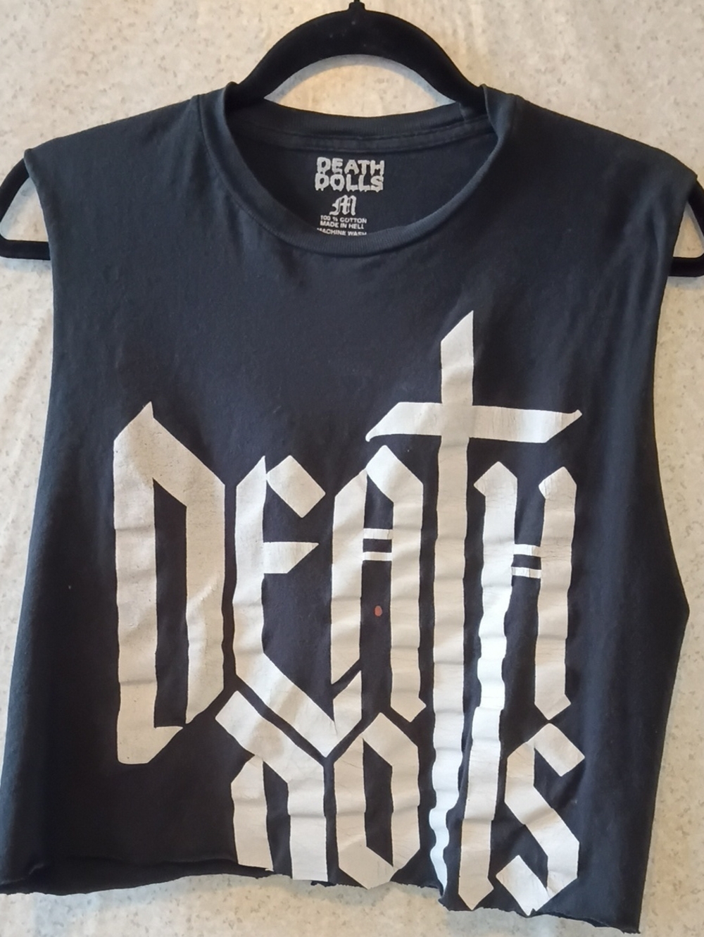 Black Graphic Muscle Tank Top